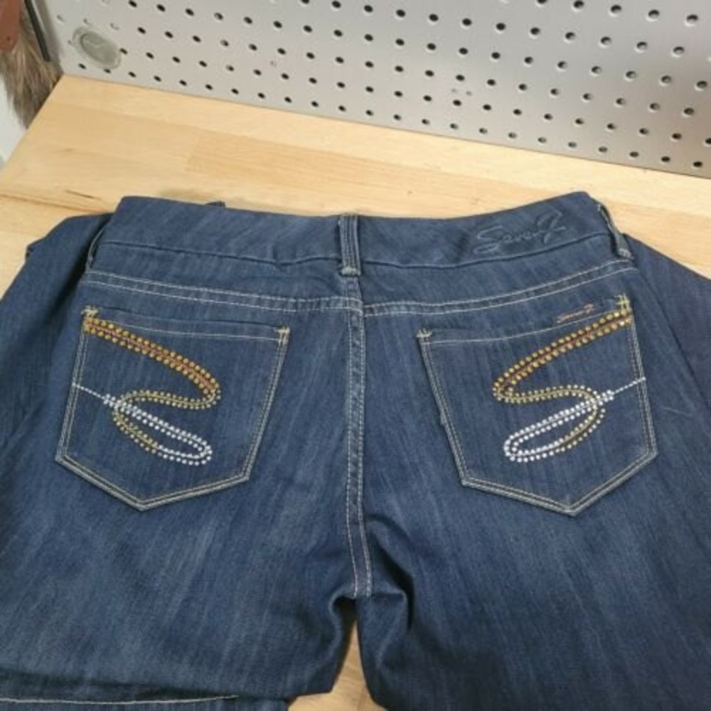 7 For All Mankind Women's Size 28 Dark Wash Flared Leg Denim Jeans  A+ Condition